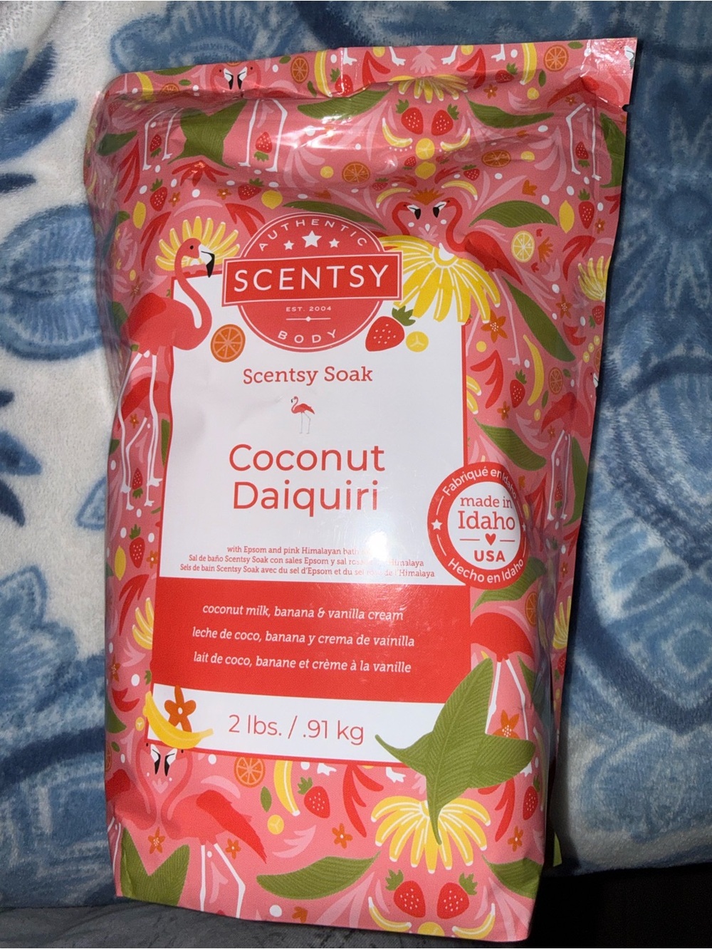 Scentsy Coconut Daiquiri Soak - Pink, Green, Yellow